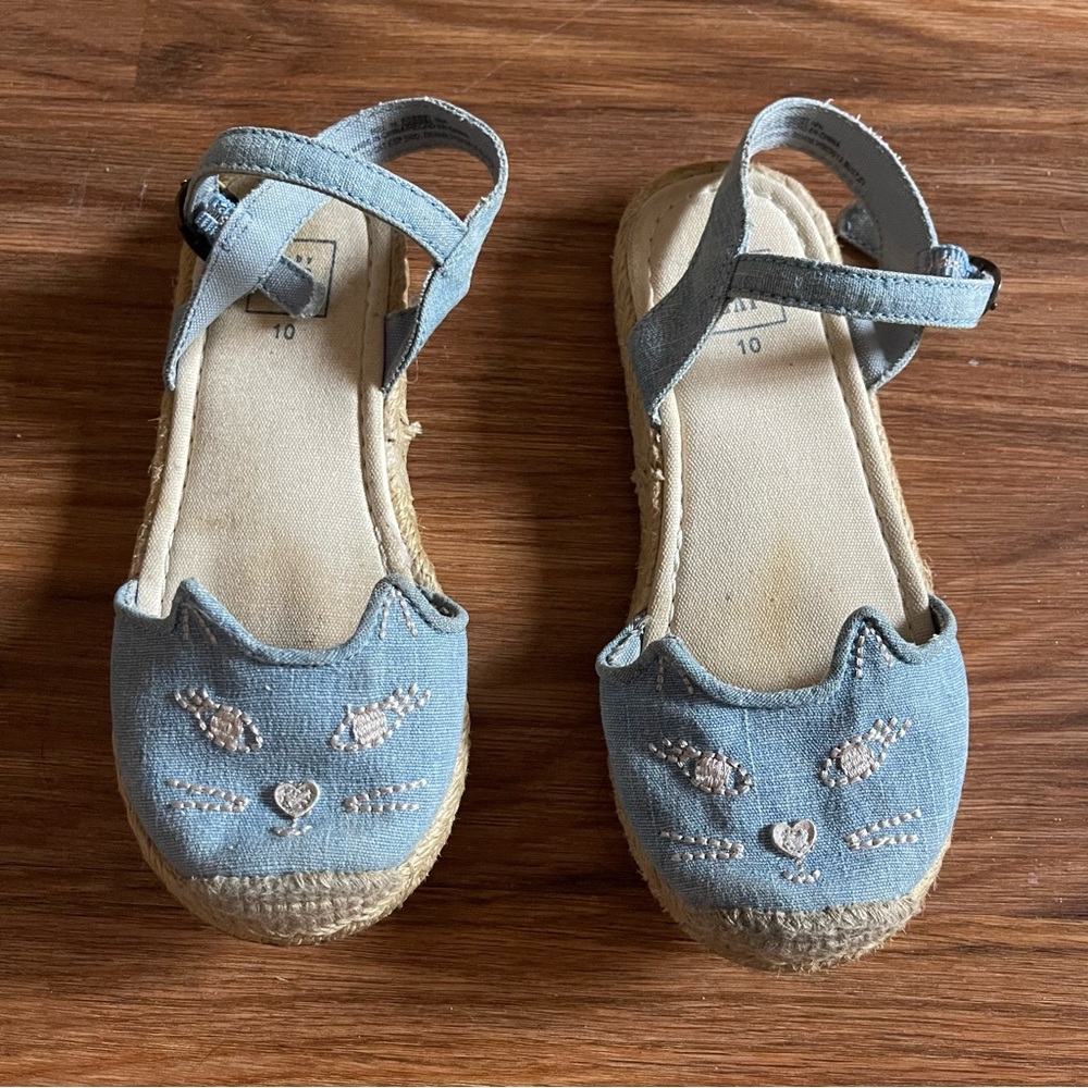 Gap Chambray Cat Sandals Us 10 Girl